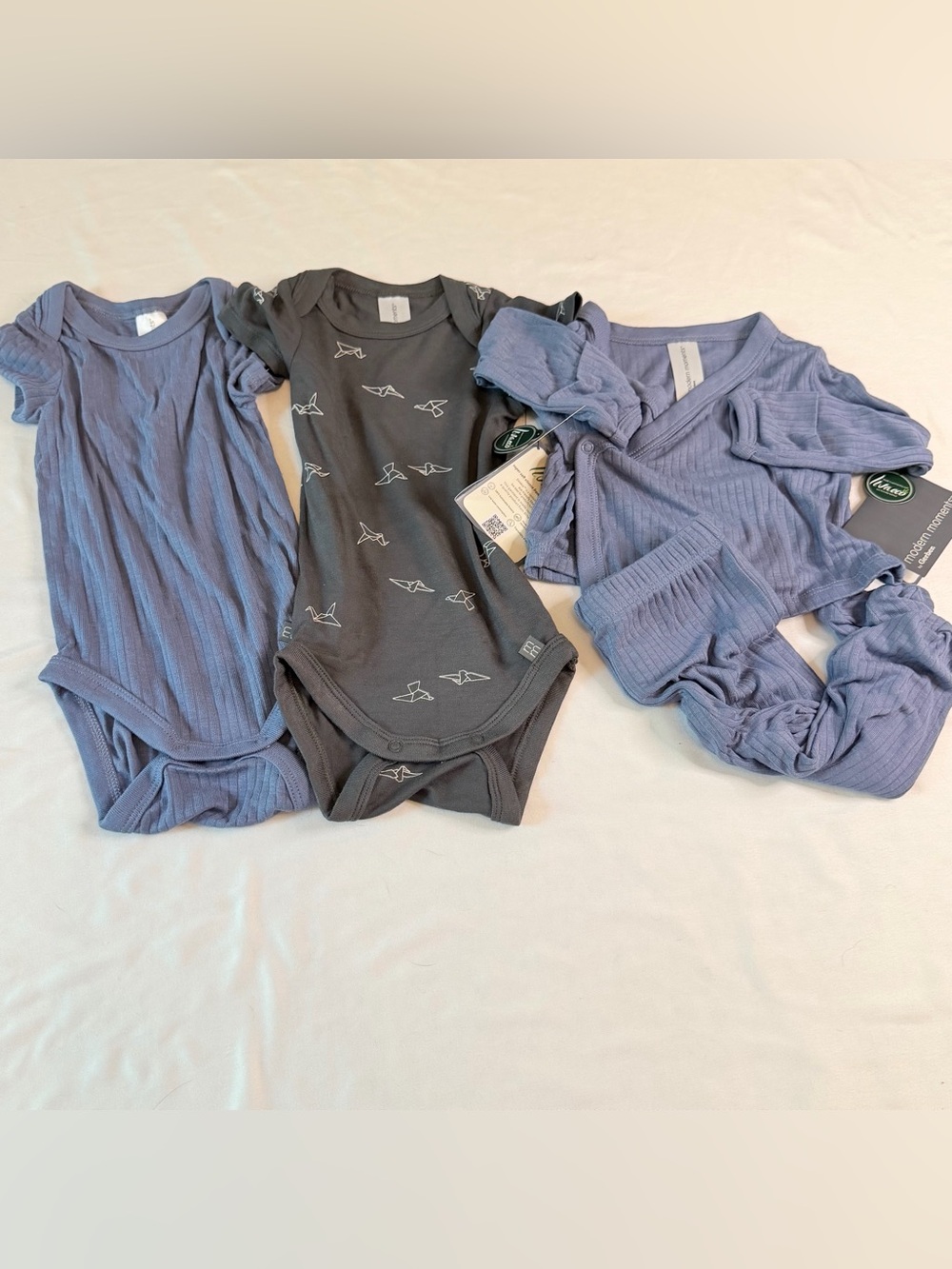 Modern Moments by Gerber Baby Outfit Bundle 0-3M Sleepers‎ & Bodysuits Set NWT